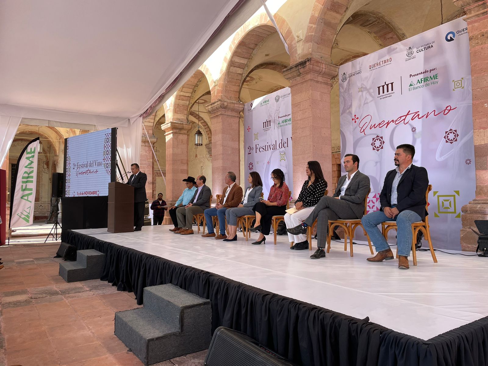 Inauguran segunda edición del Festival del Vino Queretano. Foto de Webcams de México