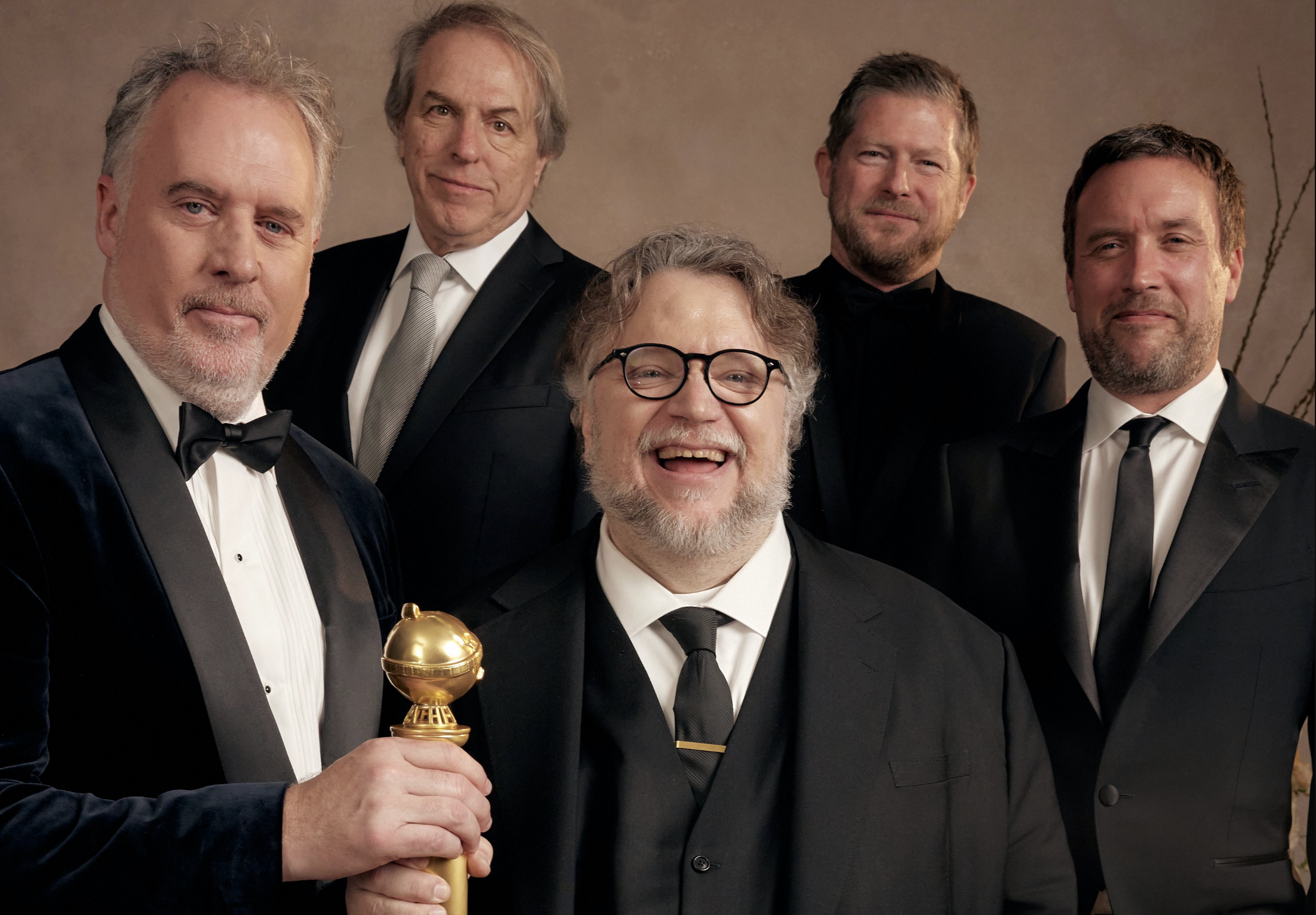 Guillermo del Toro gana Golden Globe con su película ‘Pinocho’. Foto de Golden Globe