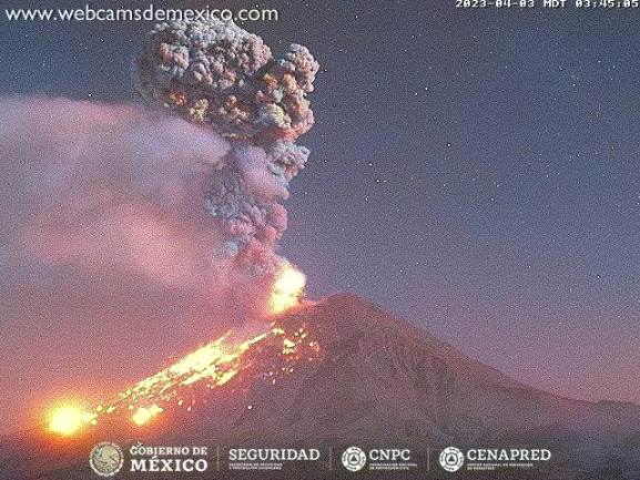 ¿Cómo funciona el Semáforo de Alerta Volcánica?. Foto de Webcams de México