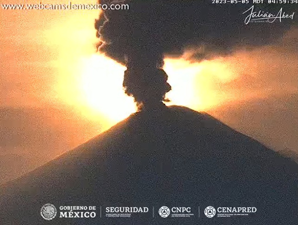 Alertan por posible surgimiento de volcán en México. Foto de Webcams de México