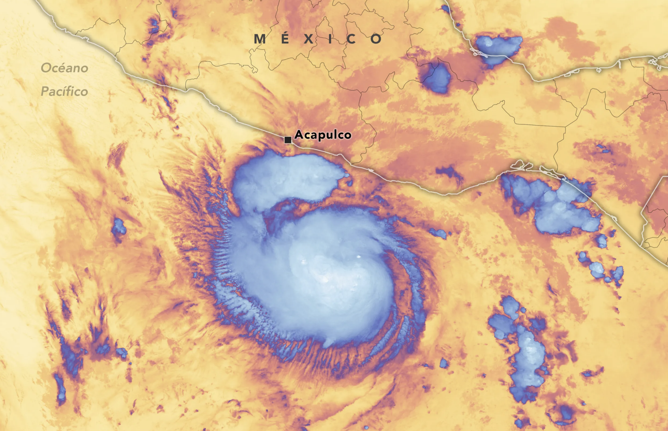 Arranca temporada de huracanes en el Pacífico. Foto de NASA