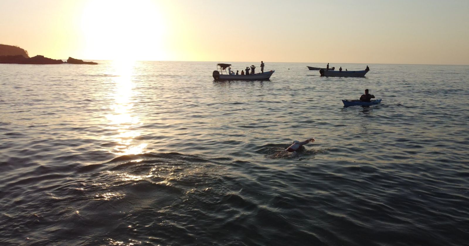 Nado por las Ballenas 2024, la extraordinaria iniciativa en el mar. Foto de Webcams de México